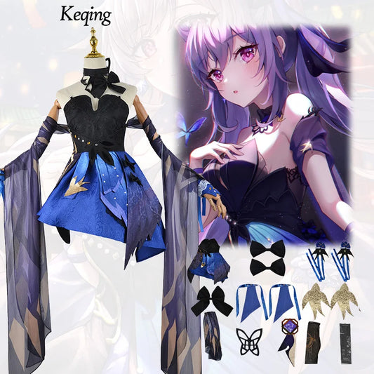 Genshin Impact Keqing New Skin Cosplay - Clothing wig set / XS / Genshin Impact - Cosplay - Costumes - 1 - 2024