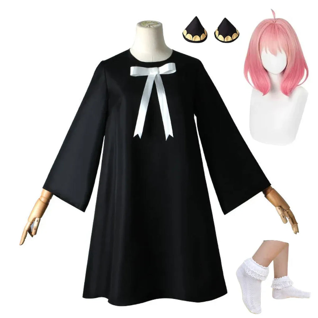 Anya Forger Cosplay Set with Wig & Accessories - Cosplay - Cosplay - 1