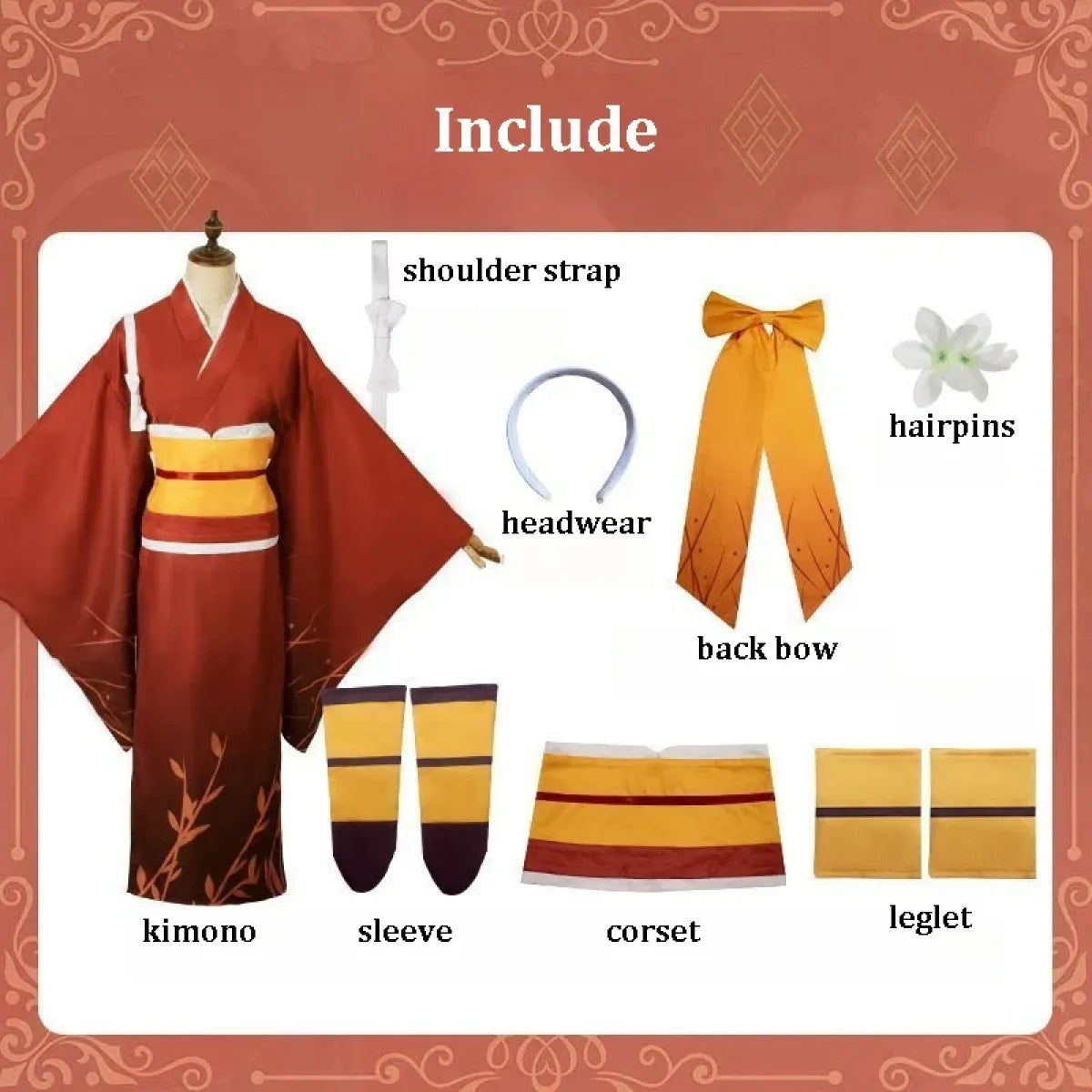 Izumi Kyouka Kimono Cosplay Set – Bungo Stray Dogs - Dresses - Cosplay - 6