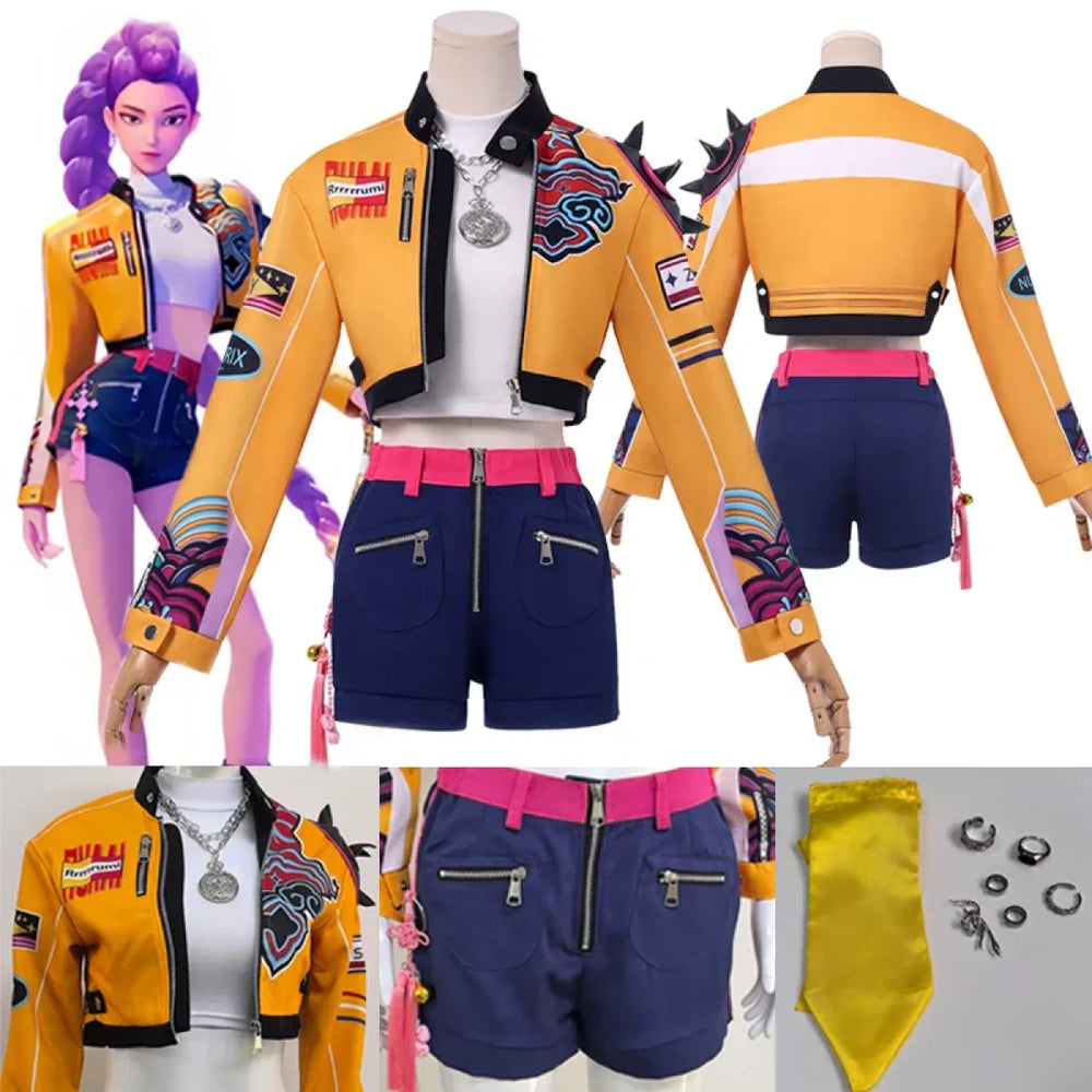 Rumi Demon Hunter Cosplay Set with Jacket & Shorts - Cosplay - Cosplay - 1