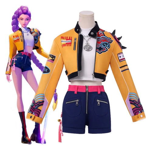 Rumi Demon Hunter Cosplay Set with Jacket & Shorts - Cosplay - Cosplay - 2
