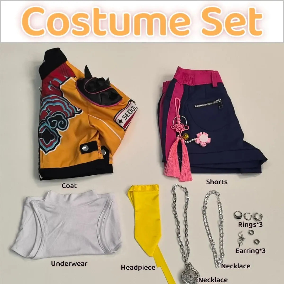 Rumi Demon Hunter Cosplay Set with Jacket & Shorts - Cosplay - Cosplay - 5