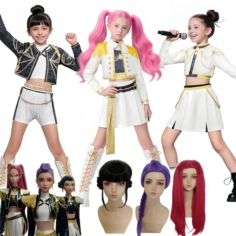 Kids K-Pop Demon Hunters Cosplay Set - Cosplay - Cosplay Outfit - 1