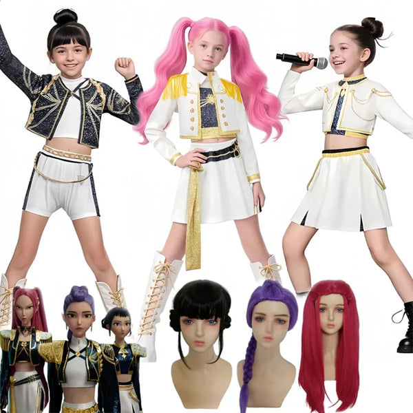 Kids K-Pop Demon Hunters Cosplay Set - Cosplay - Cosplay Outfit - 1