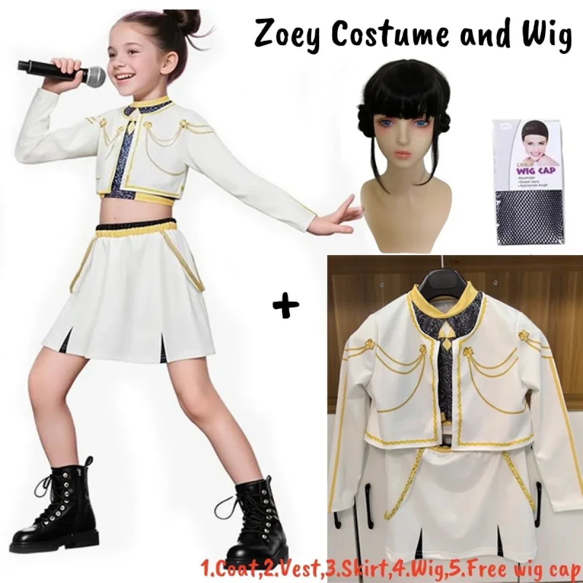 Kids K-Pop Demon Hunters Cosplay Set - Cosplay - Cosplay Outfit - 8