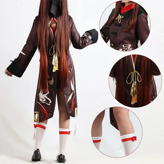 Hu Tao Full Cosplay Set with Wig & Shoes - Anime - Cosplay - 2