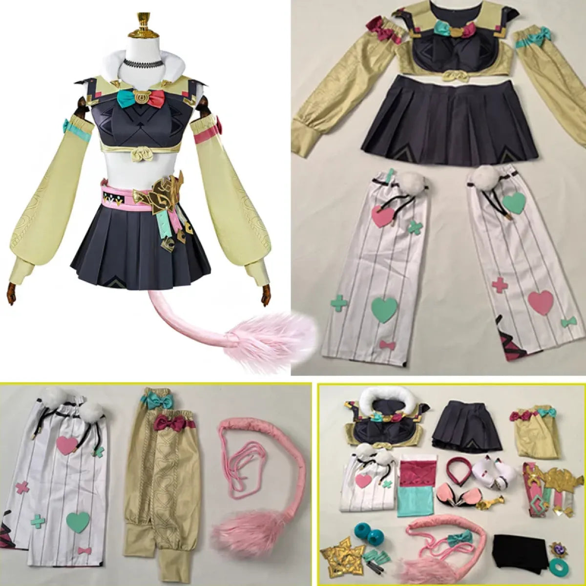 Genshin Varesa Cosplay Set – Kawaii Fantasy Uniform Costume - Cosplay - Sets - 3