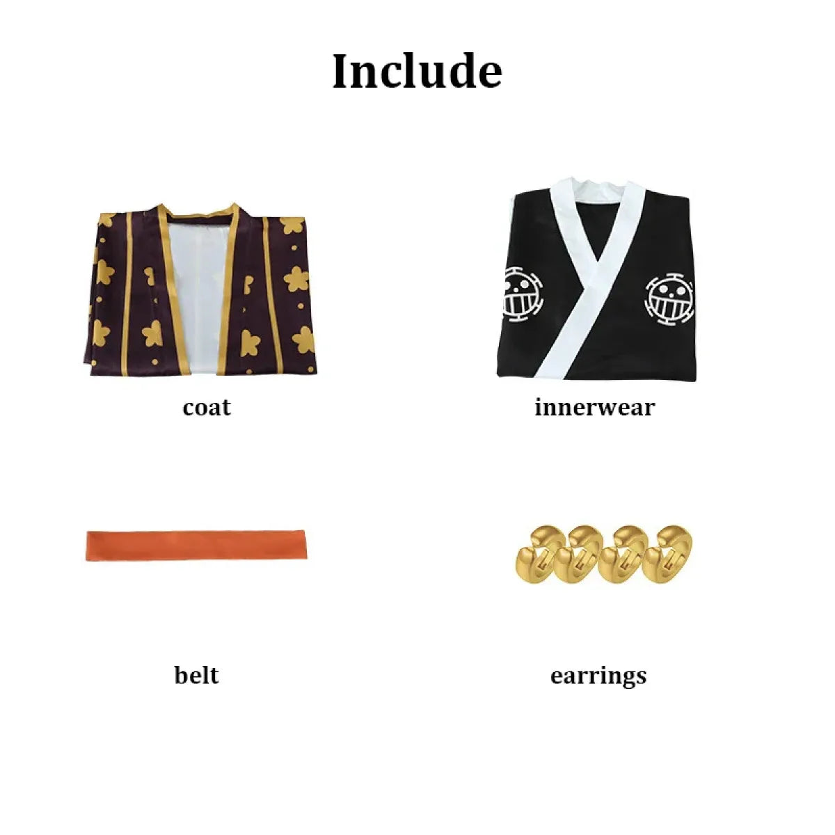 Law One Piece Cosplay Set with Wig & Hat - Dresses - Cosplay - 10