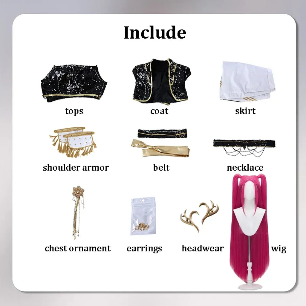 Rumi Zoey Mira KPop Demon Hunter Cosplay Set - Cosplay - Cosplay - 9