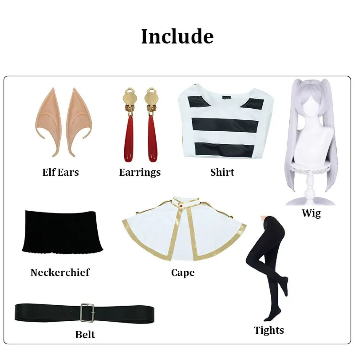 Frieren Beyond Journey’s End Cosplay Set - Dresses - 7