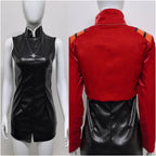 Misato Katsuragi EVA Cosplay Set – Red Jacket & Black Dress Costume - All Dresses - Sets - 5