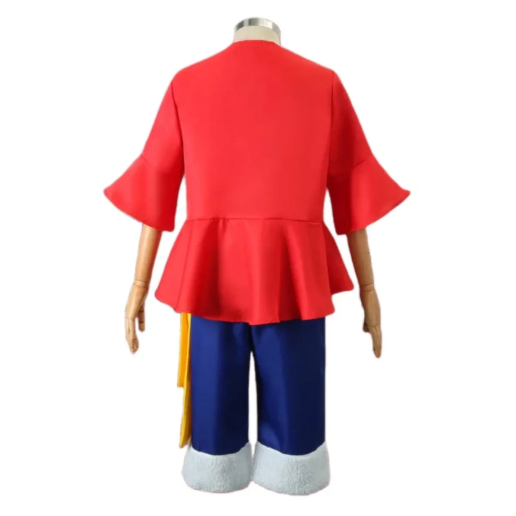 Luffy Cosplay Costume Set with Hat & Wig - Cosplay - Cosplay - 2