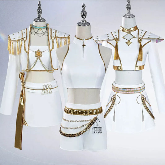Rumi Mira Zoey White KPop Idol Cosplay Costume Set - Cosplay - Cosplay - 1