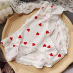 Cotton Lace Low Waist Panties with Fruit Print & Bows – Kawaii Lingerie - Women’s Clothing & Accessories - Lingerie - 5
