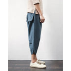 Cotton Linen Joggers - Men’s Clothing & Accessories - 3