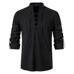 Men’s Cotton Linen Tee Shirt - T-Shirts - 5