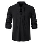 Men’s Cotton Linen Tee Shirt - T-Shirts - 7