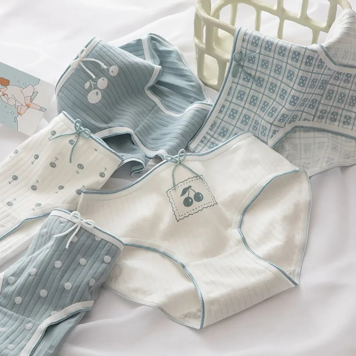 5-Pack Cotton Panties for Women - Plus Size Cute Soft Briefs Sexy Lingerie - Women’s Clothing & Accessories - 20