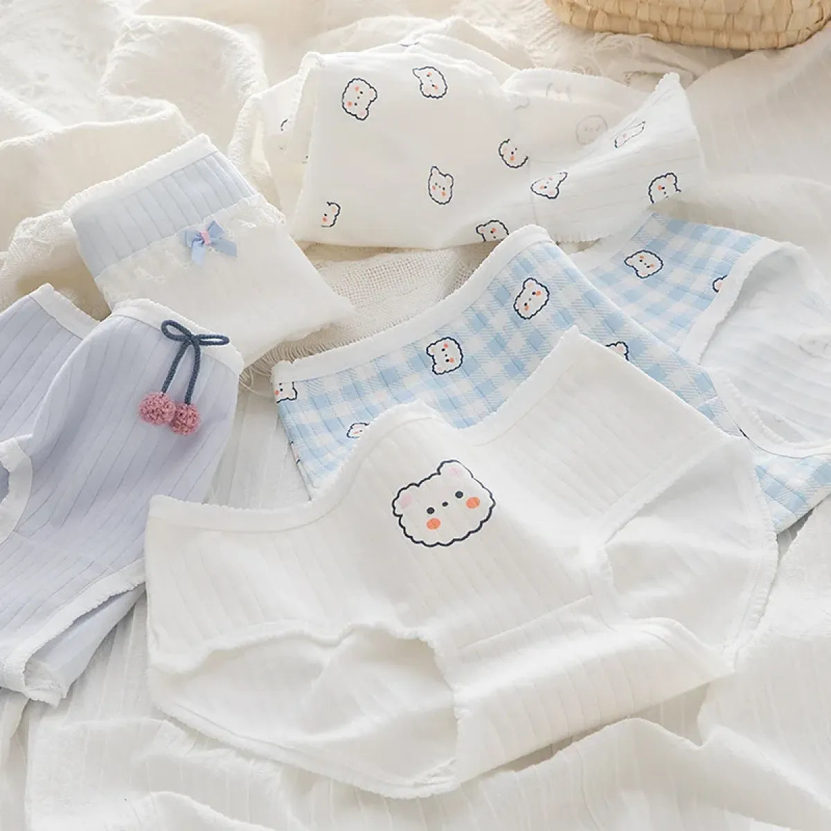 5-Pack Cotton Panties for Women - Plus Size Cute Soft Briefs Sexy Lingerie - Women’s Clothing & Accessories - 15