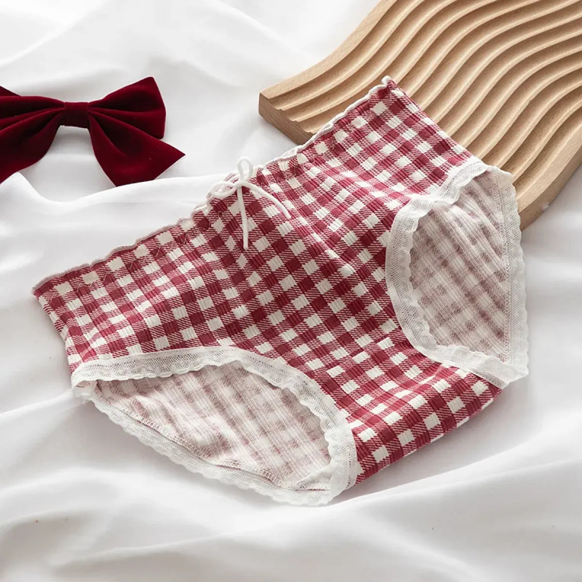 5-Pack Cotton Panties for Women - Plus Size Cute Soft Briefs Sexy Lingerie - Women’s Clothing & Accessories - 4