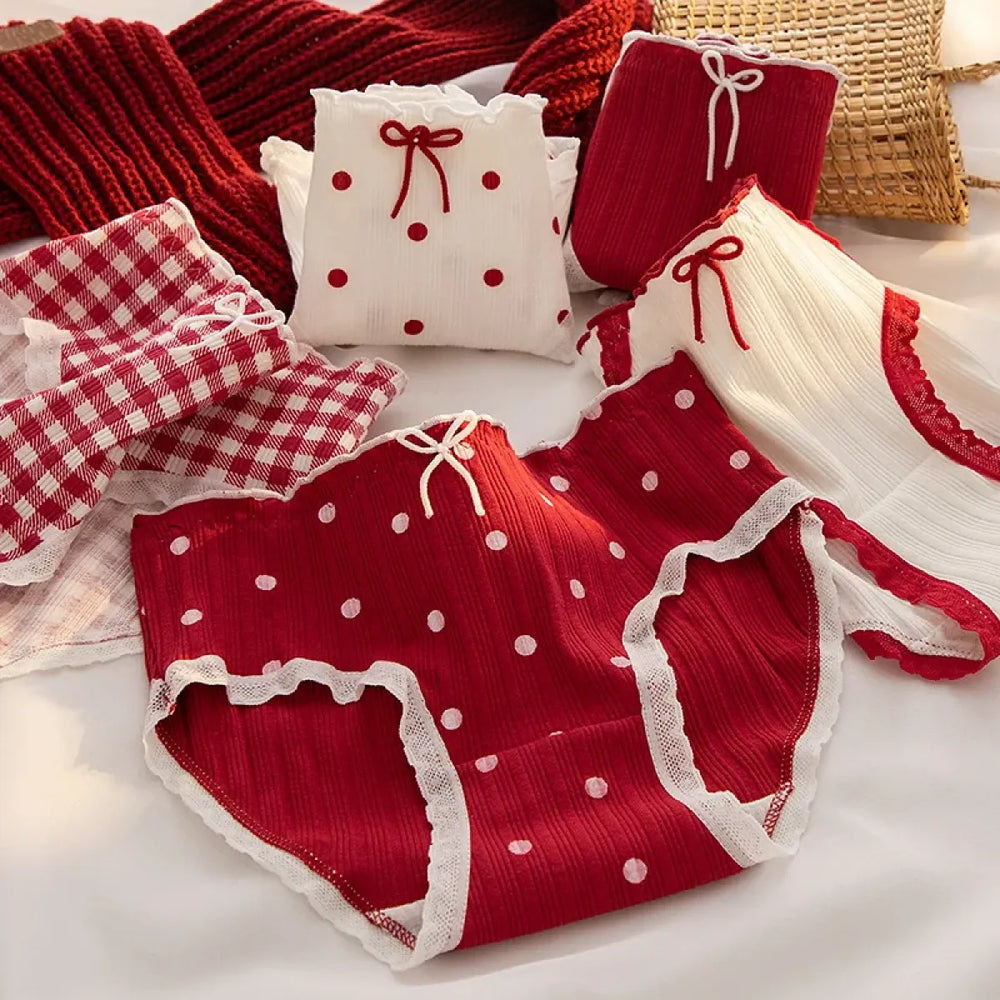 5-Pack Cotton Panties for Women - Plus Size Cute Soft Briefs Sexy Lingerie - Women’s Clothing & Accessories - 1