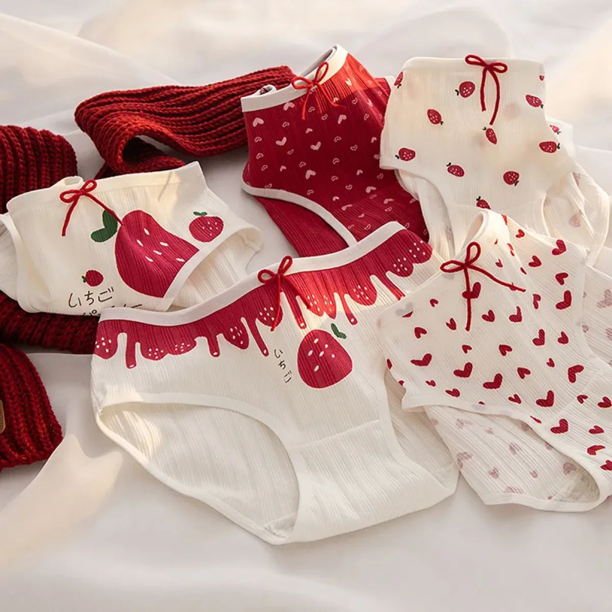 5-Pack Cotton Panties for Women - Plus Size Cute Soft Briefs Sexy Lingerie - Women’s Clothing & Accessories - 34