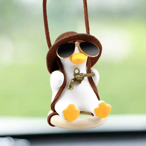Cute Anime Cowboy Duck Car Pendant - Anime - 2