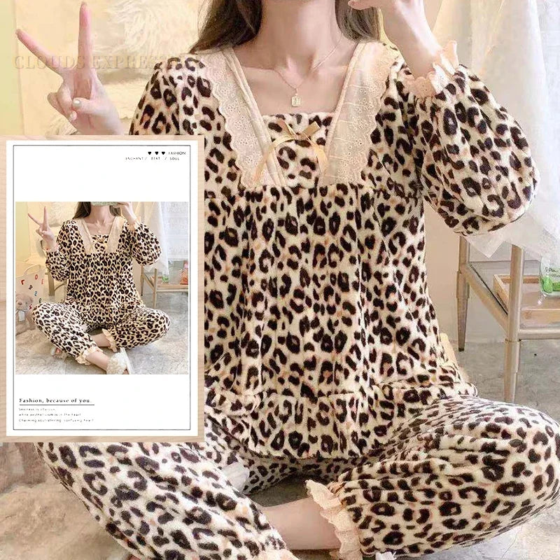 Cozy Pajama Set for Women - Cute Cartoon Sleepwear - W17 NO POCKET / XL / CHINA - Women’s Clothing & Accessories