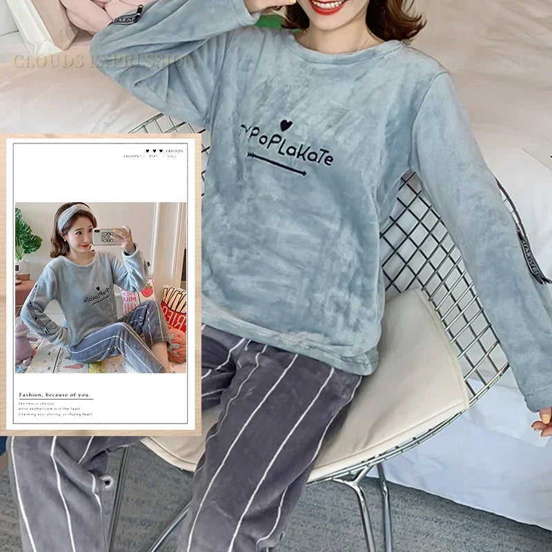 Cozy Pajama Set for Women - Cute Cartoon Sleepwear - W6 POCKETLESS / M / CHINA - Women’s Clothing & Accessories