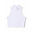 Harajuku Ribbed High Neck Crop Tank - Women’s Clothing & Accessories - Tops - 11