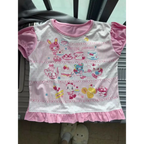 Harajuku Ruffle Cartoon Crop Tee - T-Shirts - Short - Round - Crop Tops - 4