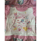 Harajuku Ruffle Cartoon Crop Tee - T-Shirts - Short - Round - Crop Tops - 6