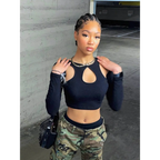 Side With Me Cropped Corset Top - T-Shirts - 4