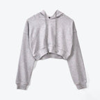 Solid Color Cropped Hoodie - Women’s Clothing & Accessories - 18