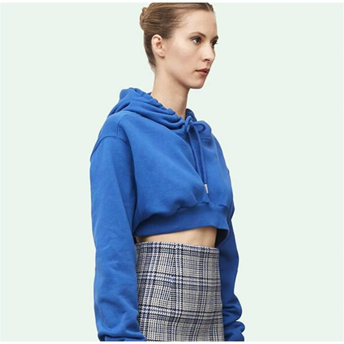 Solid Color Cropped Hoodie - Women’s Clothing & Accessories - 8