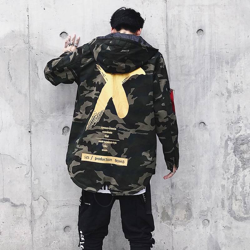 Crucifix Urban Hip Hop Streetwear Jacket - Yellow / XL - Jackets & Coats - Coats & Jackets - 3 - 2024