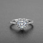 Crystal Decorated Wedding Ring - Women’s Jewelry - 13