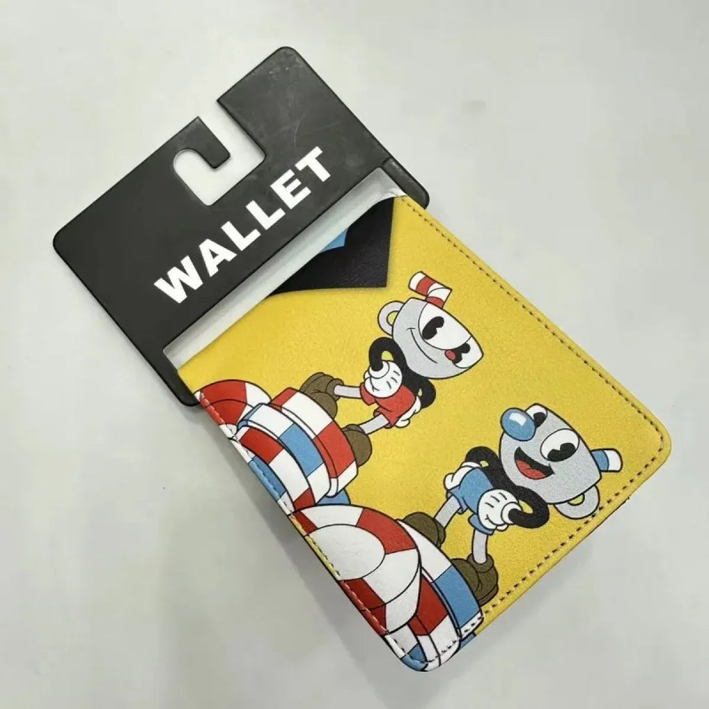 Cuphead PU Bifold Wallet with Card Holder - Women Bags & Wallets - Wallet - 5