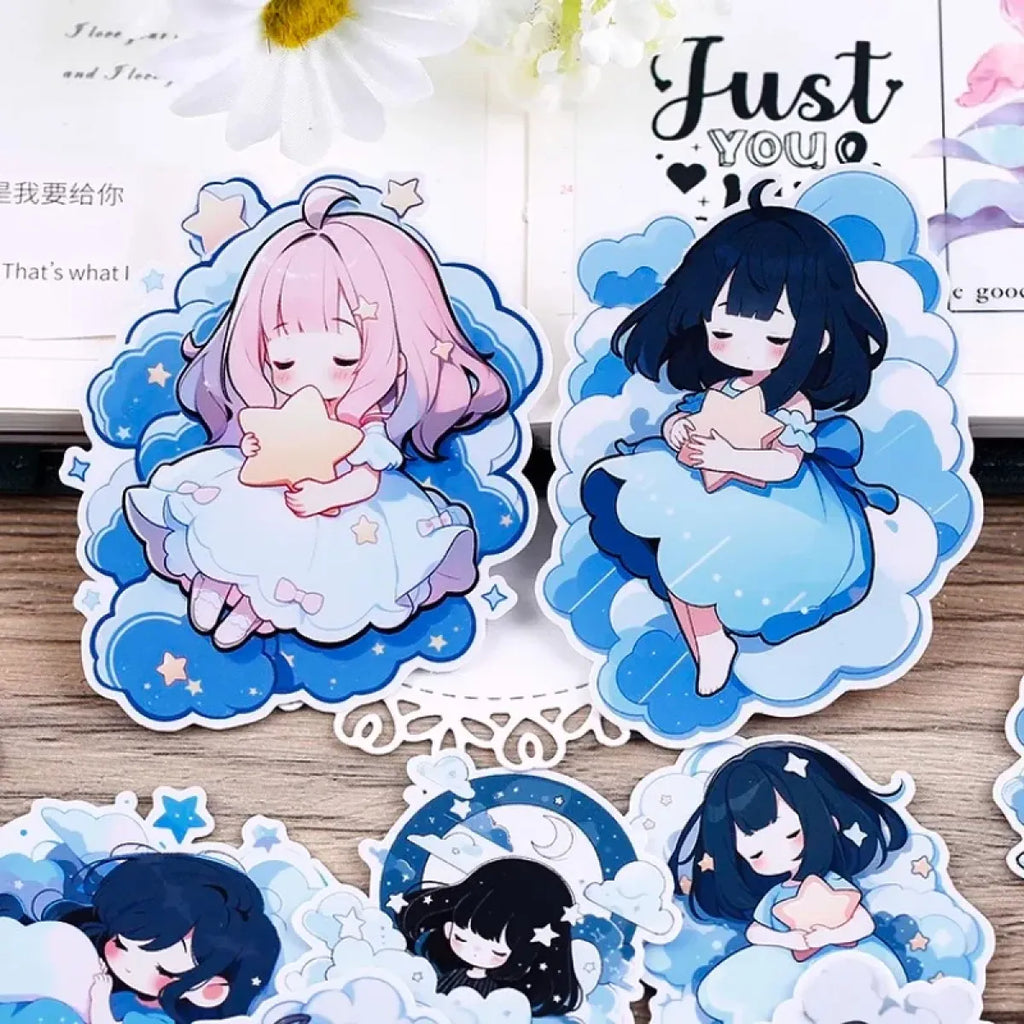 15pcs Cute Cartoon Journaling Stickers - Stickers - 1