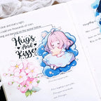 15pcs Cute Cartoon Journaling Stickers - Stickers - 4