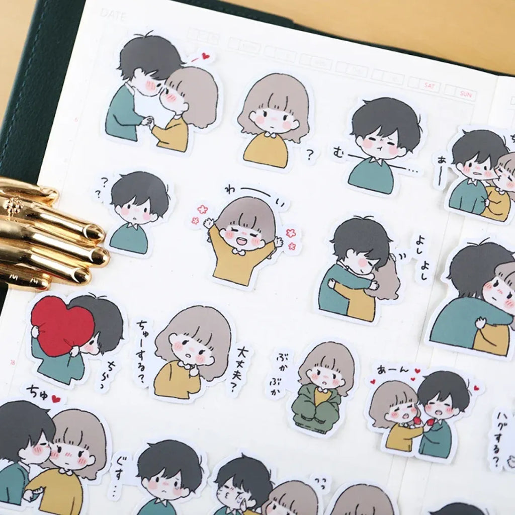 Cute Character Stickers for Handbook - DIY Photo Album Waterproof Decals - Stickers - 3