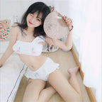 Cute Kawaii Animal Coral Fleece Lingerie Set for Women - Women’s Clothing & Accessories - Costume - 3