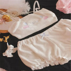 Cute Kawaii Animal Coral Fleece Lingerie Set for Women - Women’s Clothing & Accessories - Costume - 4