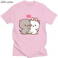 Cute Peach Cat T-Shirt - Pink / XXL - T-Shirts - Shirts & Tops - 13 - 2024