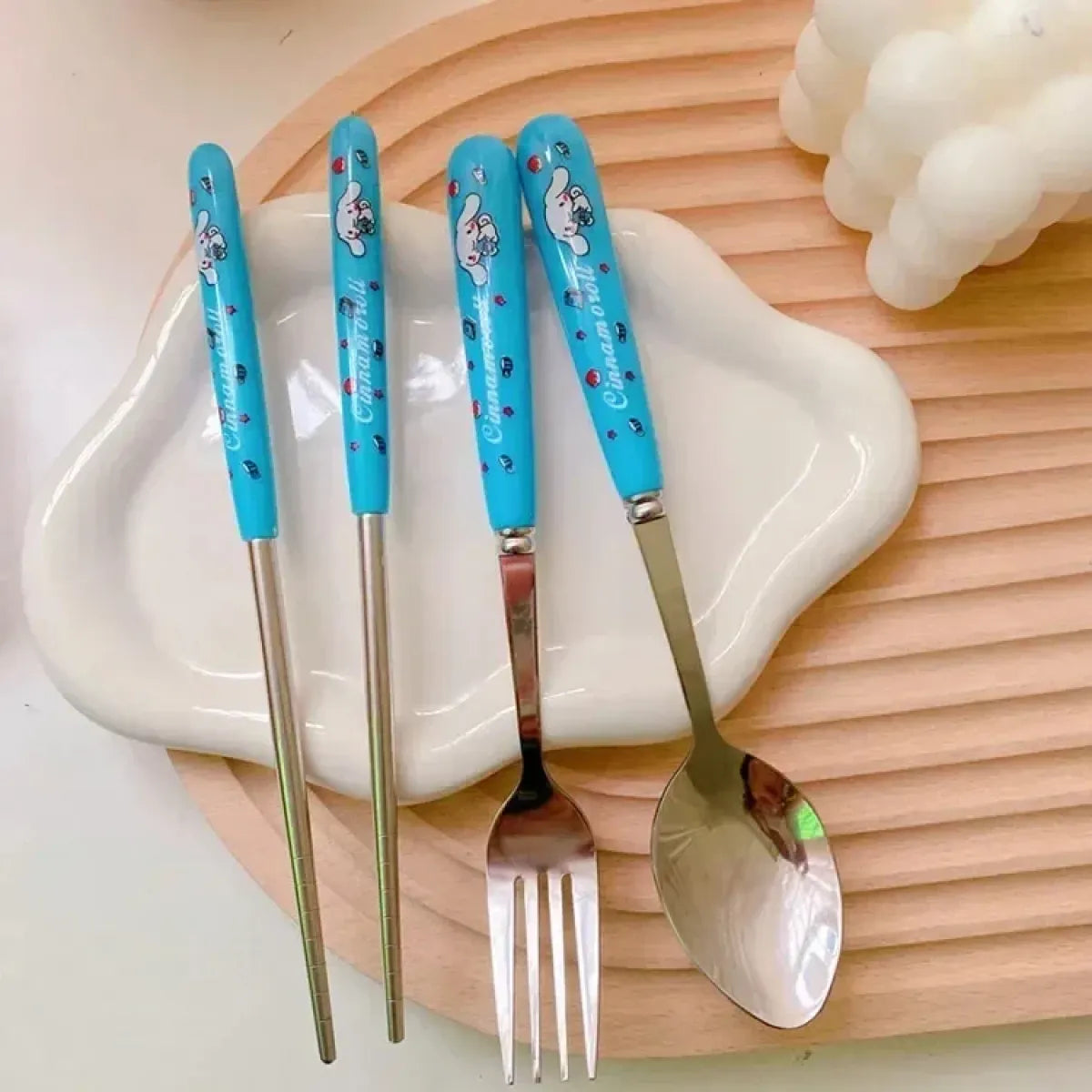 Sanrio Travel Cutlery Set with Fork & Spoon - Harajuku Style - 10