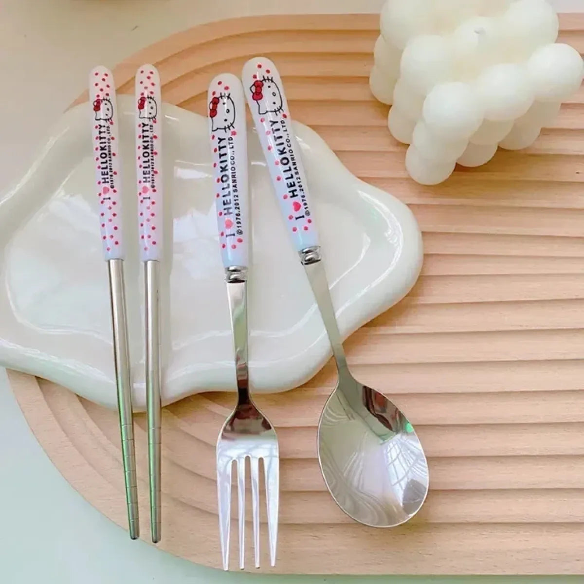 Sanrio Travel Cutlery Set with Fork & Spoon - Harajuku Style - 11