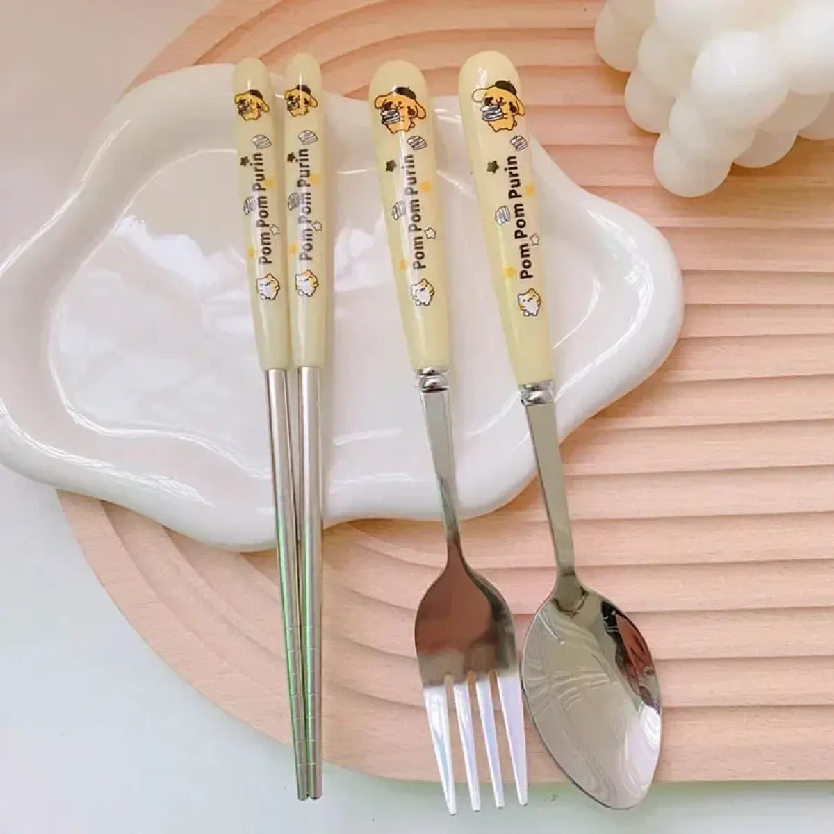 Sanrio Travel Cutlery Set with Fork & Spoon - Harajuku Style - 6