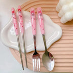 Sanrio Travel Cutlery Set with Fork & Spoon - Harajuku Style - 8