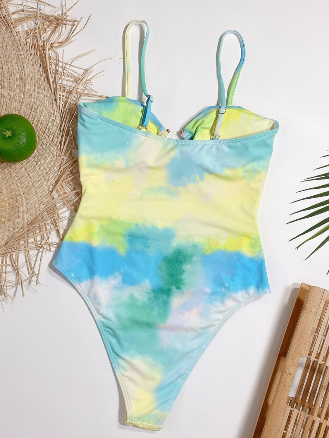 Cutout Tie-Dye Spaghetti Strap One-Piece Swimwear - Women’s Clothing & Accessories - Swimwear - 4 - 2024