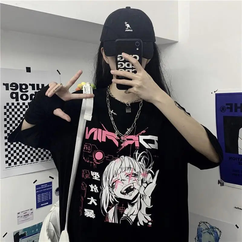 Cyber Pop Fantasy Tee – Vibrant Neon Anime Streetwear Shirt - T-Shirts - Shirts & Tops - 5 - 2024